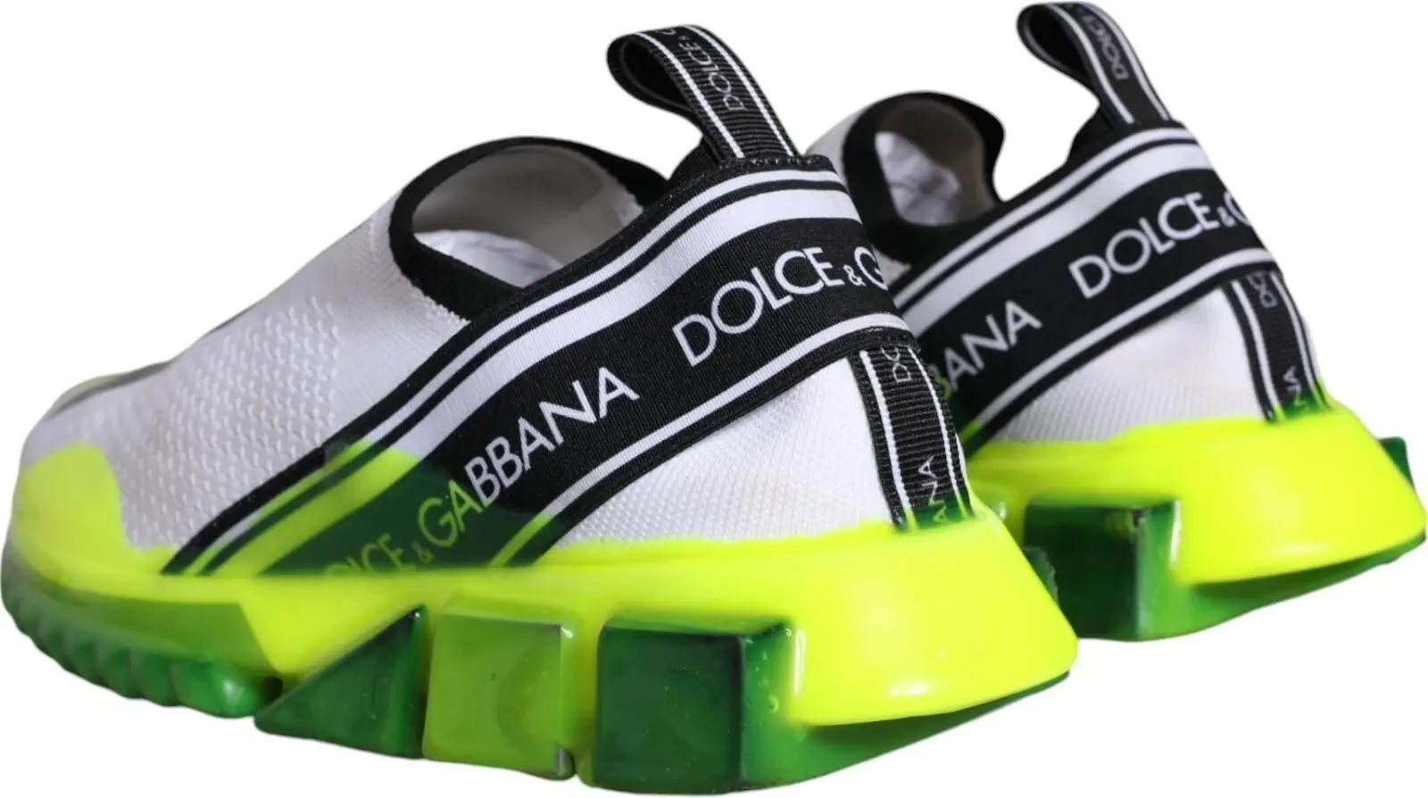 Dolce & Gabbana Oq Sariq Slip On Sorrento Krossovkali Oyoq Kiyim