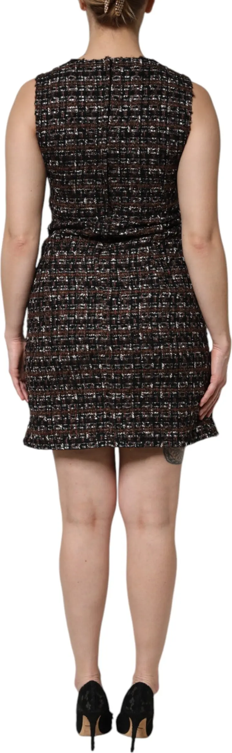 Multicolorli yengsiz Mini Tüvid Kiyim Dolce & Gabbana