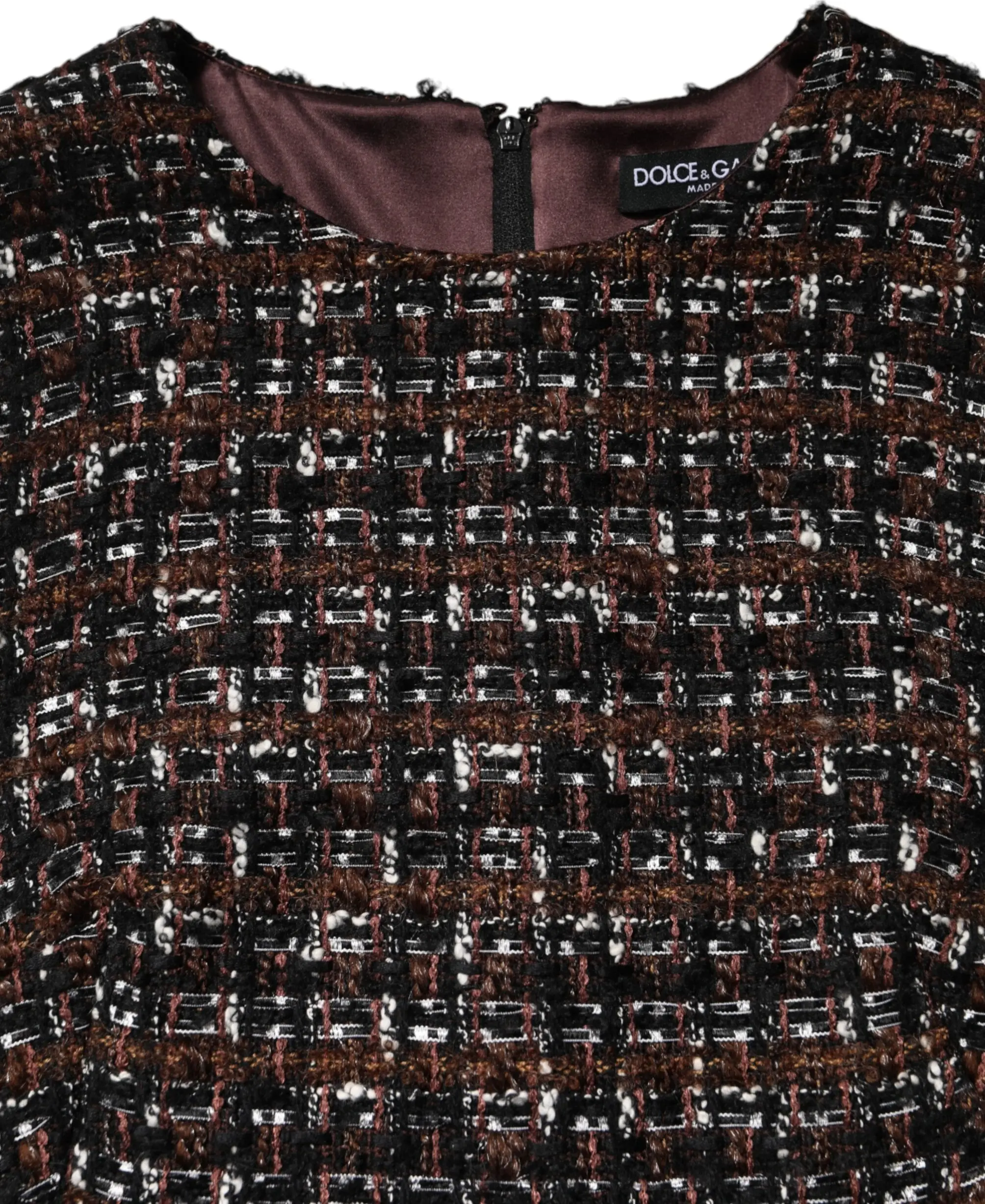 Multicolorli yengsiz Mini Tüvid Kiyim Dolce & Gabbana