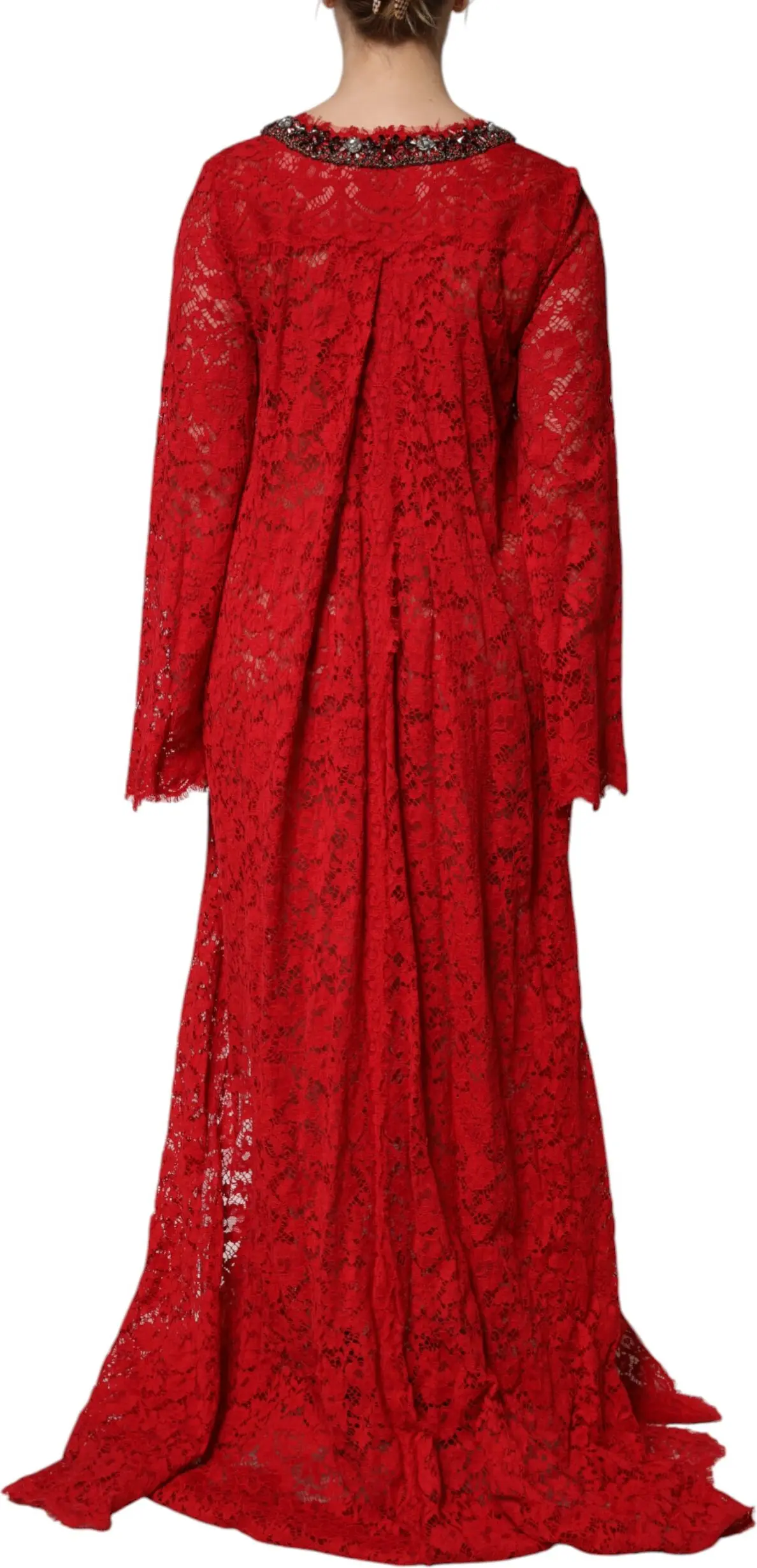 Dolce & Gabbana Qizil Gullar Nakışli Kiyim