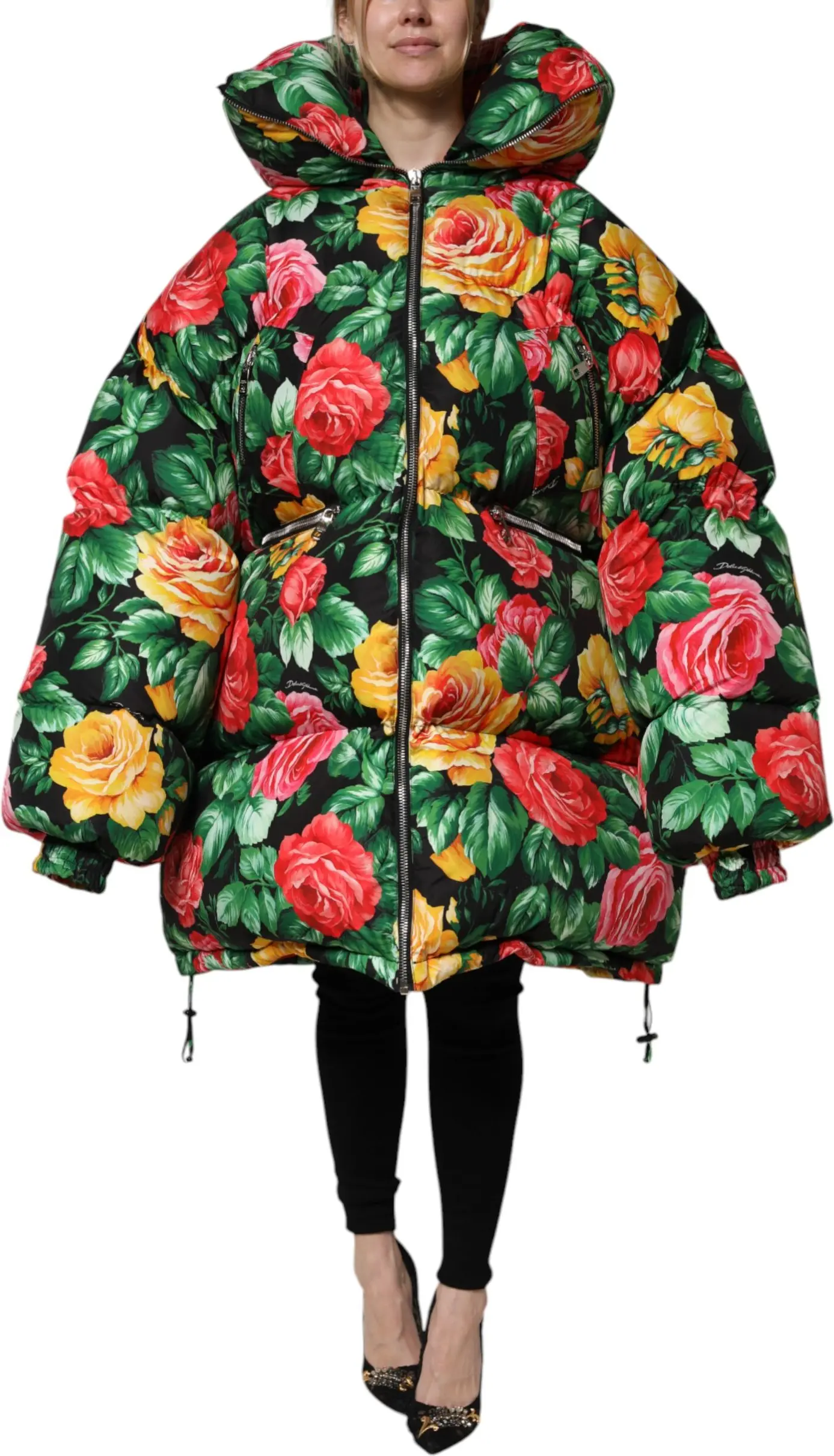 Dolce & Gabbana dan ko'p rangli gulli yengil kurtka