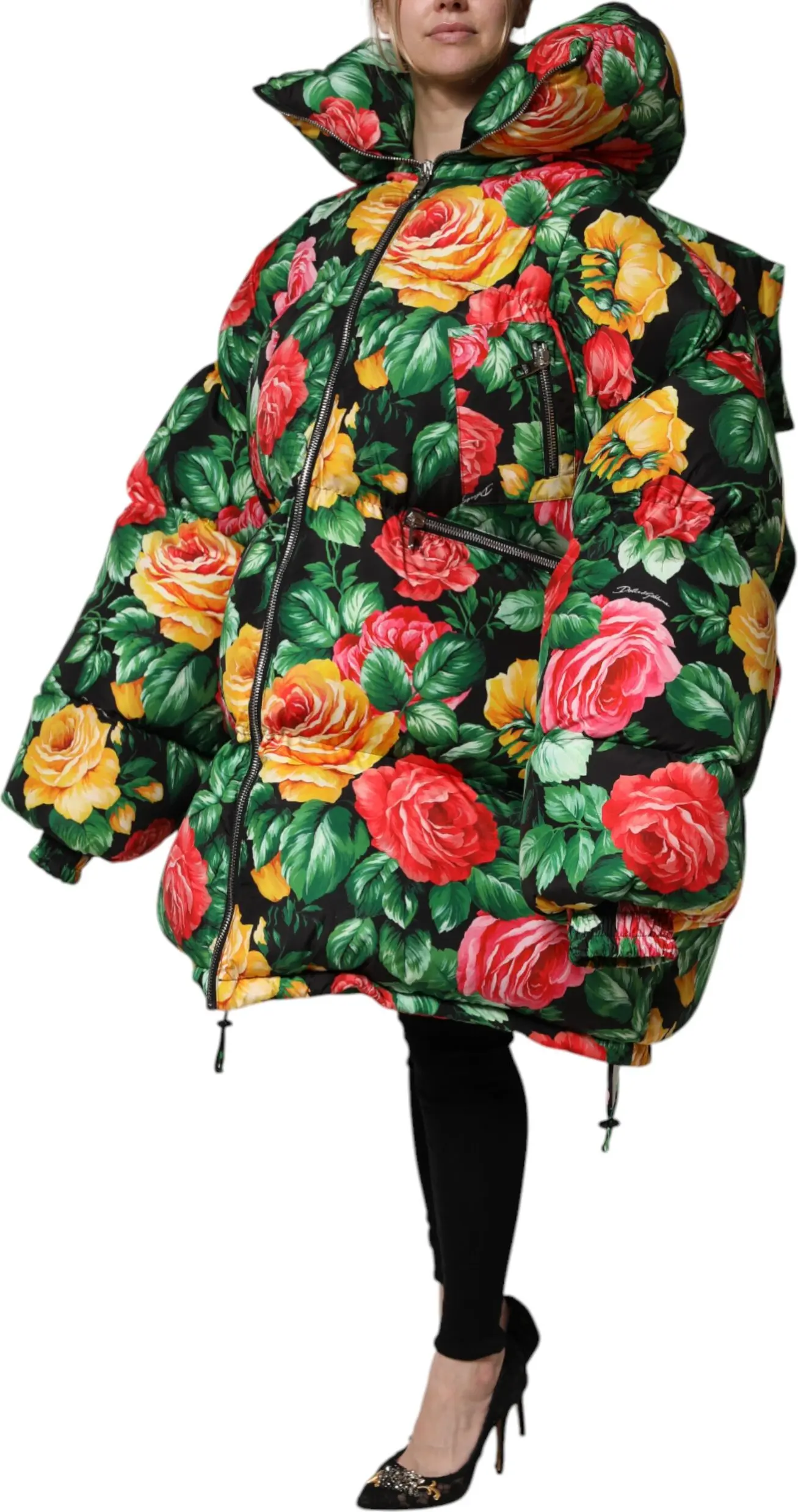 Dolce & Gabbana dan ko'p rangli gulli yengil kurtka