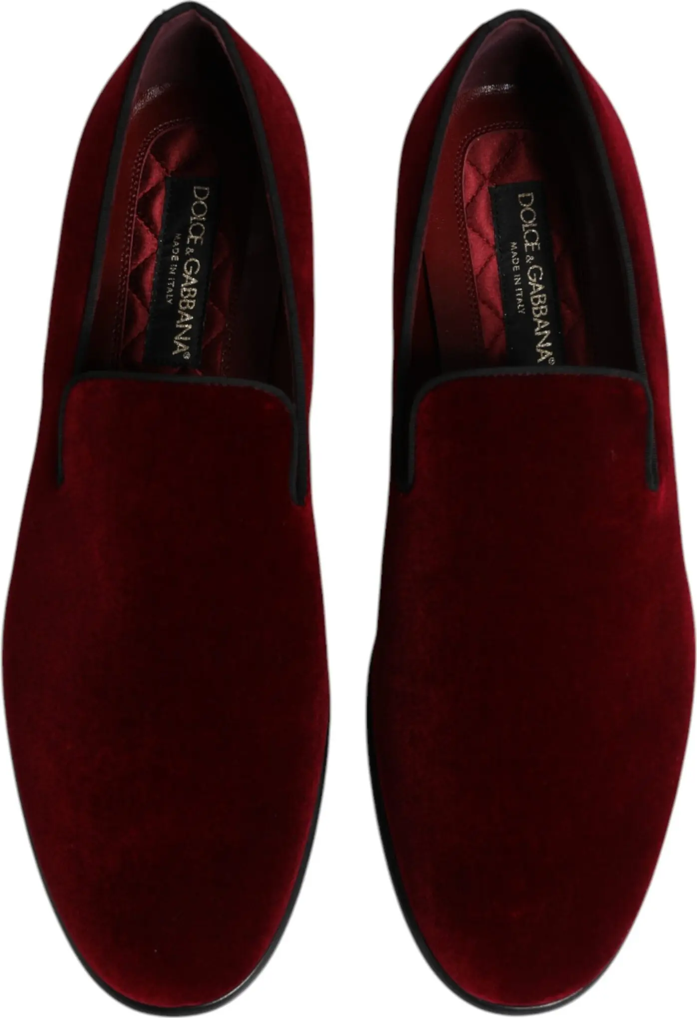 Красные замшевые лоферы без шнуровки Dolce & Gabbana для официальных случаев