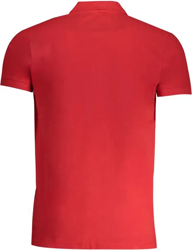 Red Cotton Polo Shirt by cavalli CLASS