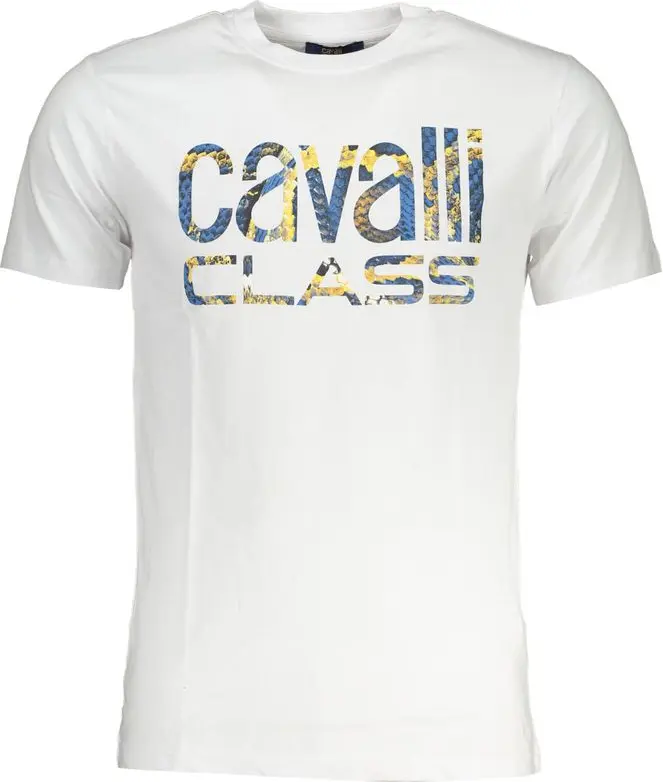 White Cotton T-Shirt Cavalli Class
