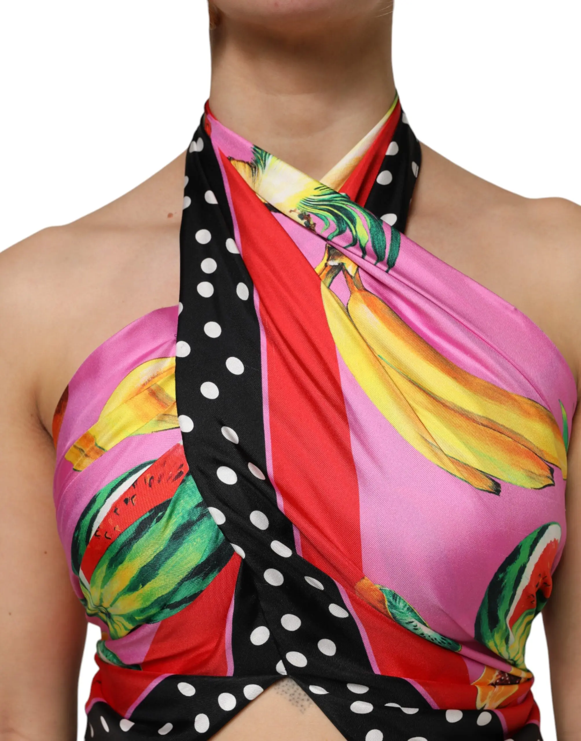 Dolce & Gabbana Halter Party Evening Cropped Top