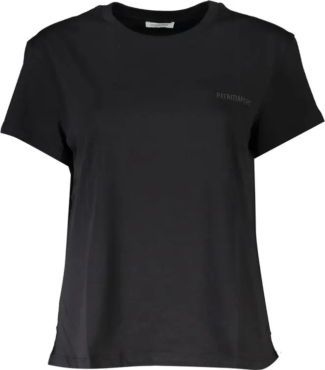 Patrizia Pepe Black Cotton Women T-Shirt