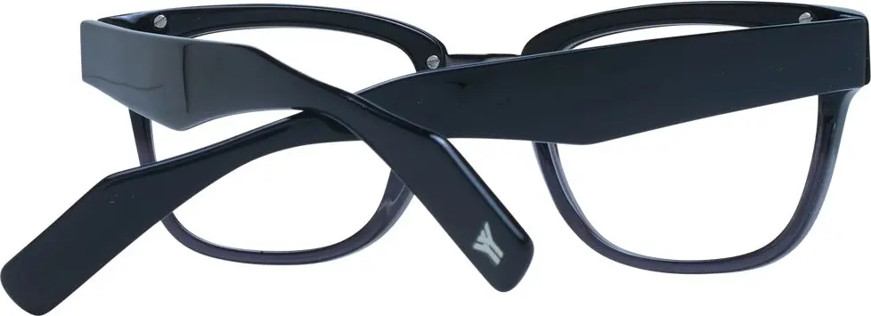 Yohji Yamamoto dan qora Дорожный знак Acetate ko'zoynak ramkalari