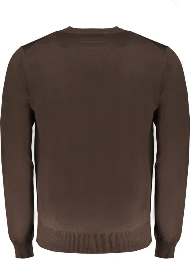 Marrone Wool Men Sweater