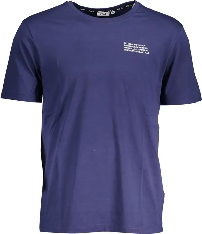 Blue Cotton T-Shirt Fila