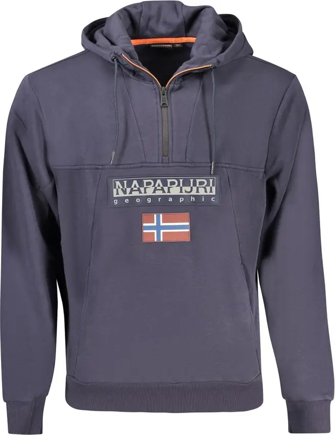 Napapijri Moviy Organik Paxtadan Tikilgan Erkaklar Jemper
