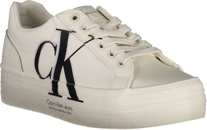 Белые кроссовки Calvin Klein из полиэстера
