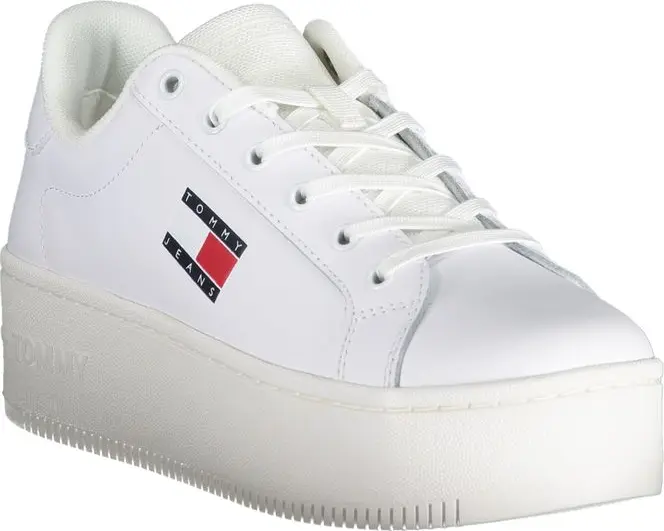 Белые полиэстеровые кроссовки Tommy Hilfiger