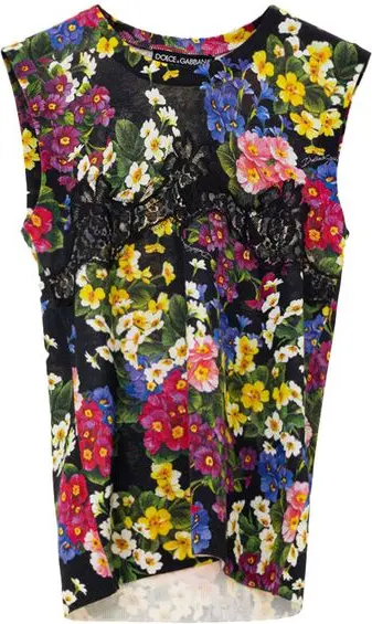 Qora kashmir tank top