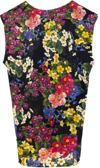 Qora kashmir tank top