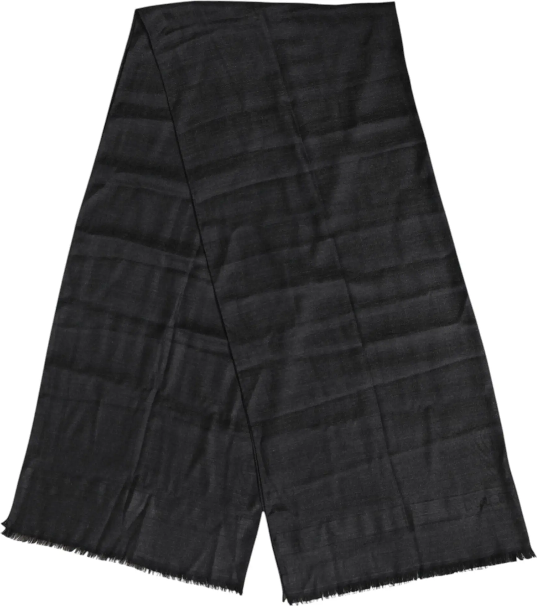 Scarf Dolce & Gabbana Dark Gray Cashmere Fringes Neck Warmer Scarf