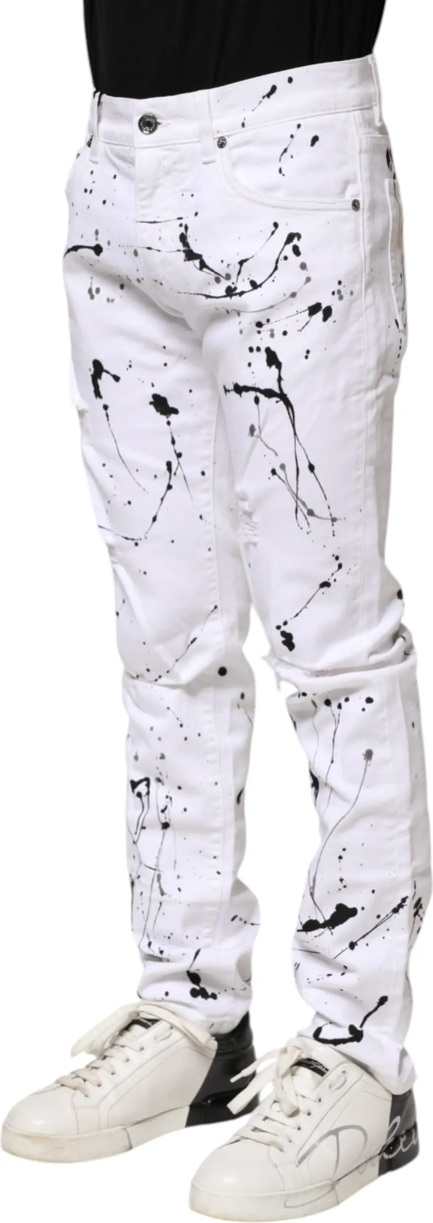 Skinny Denim Jeans White Dolce & Gabbana