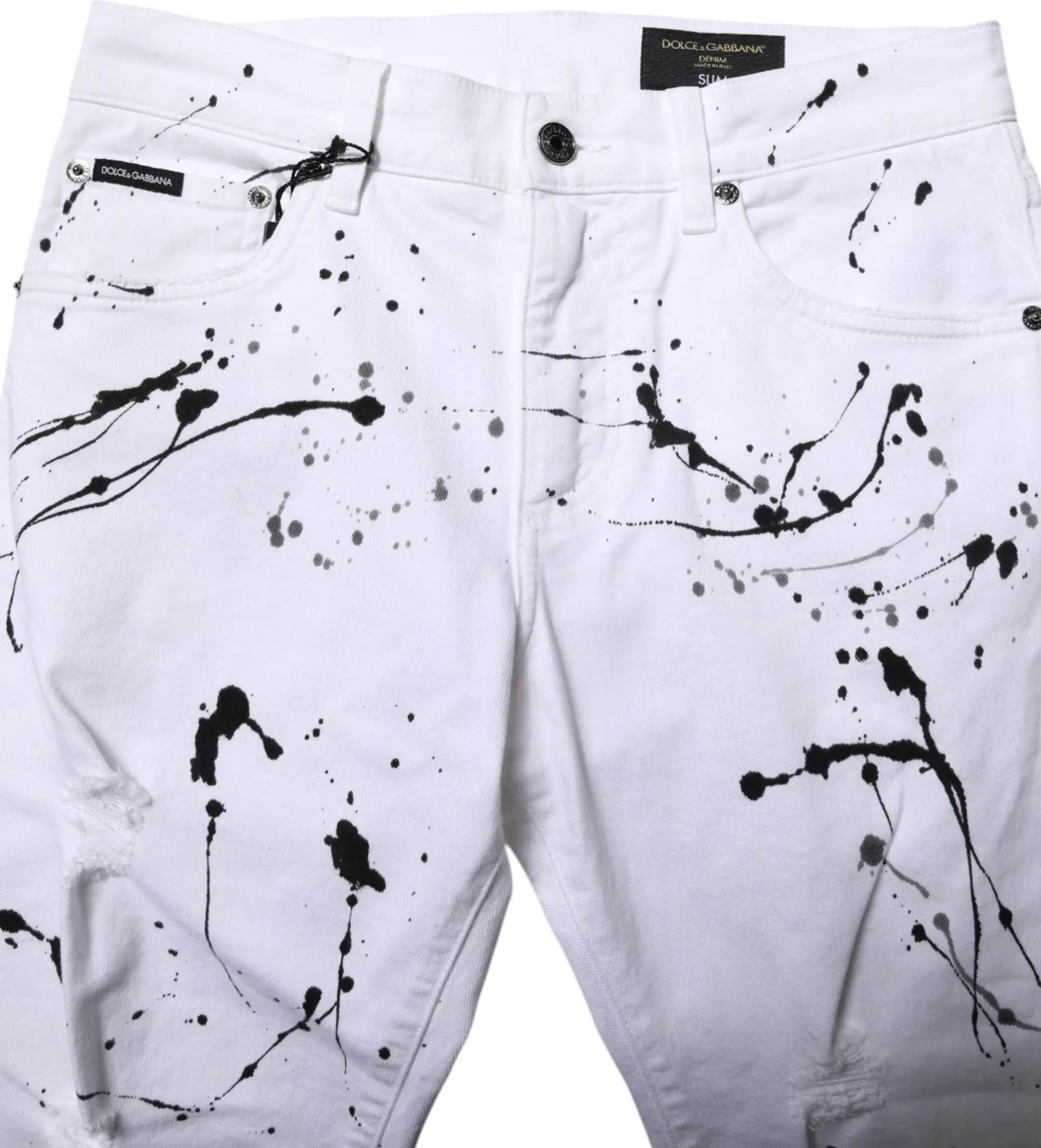 Skinny Denim Jeans White Dolce & Gabbana