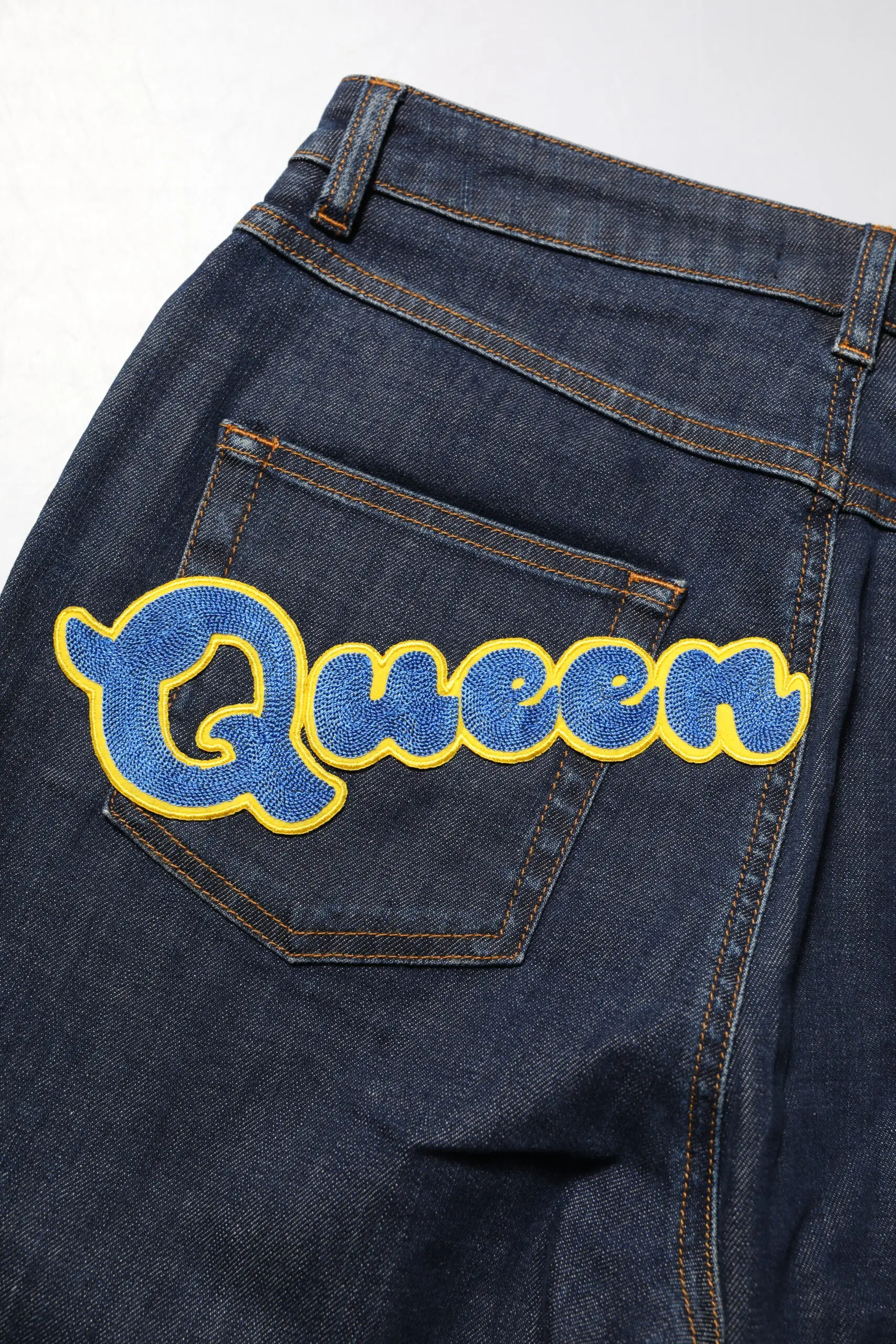 Джинсы Dolce & Gabbana Blue Queen Patch AUDREY