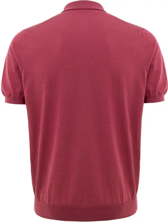 Red Cotton Polo Shirt by Gran Sasso