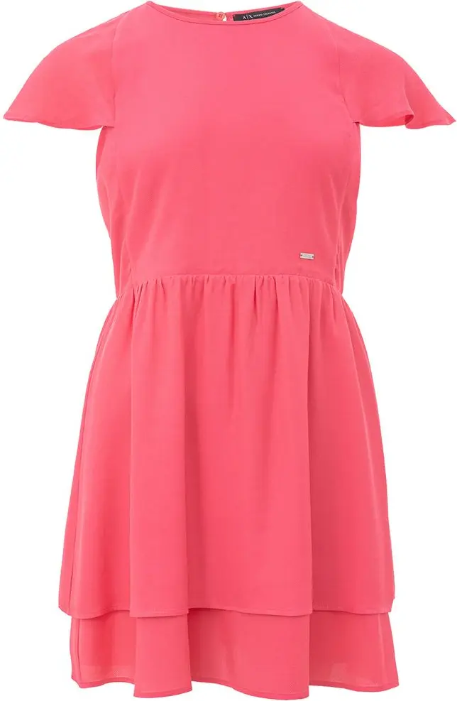 Fuchsia Viscose Casual Dress Armani Exchange