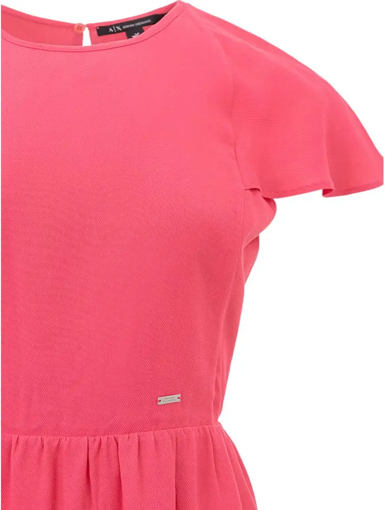 Fuchsia Viscose Casual Dress Armani Exchange