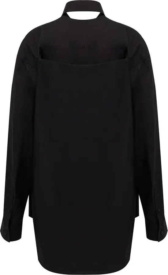 Платье Balenciaga Черное Хлопковое Длинное Платье