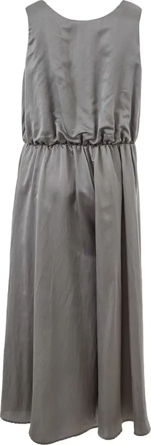 Gray Silk Casual Dress by Lardini