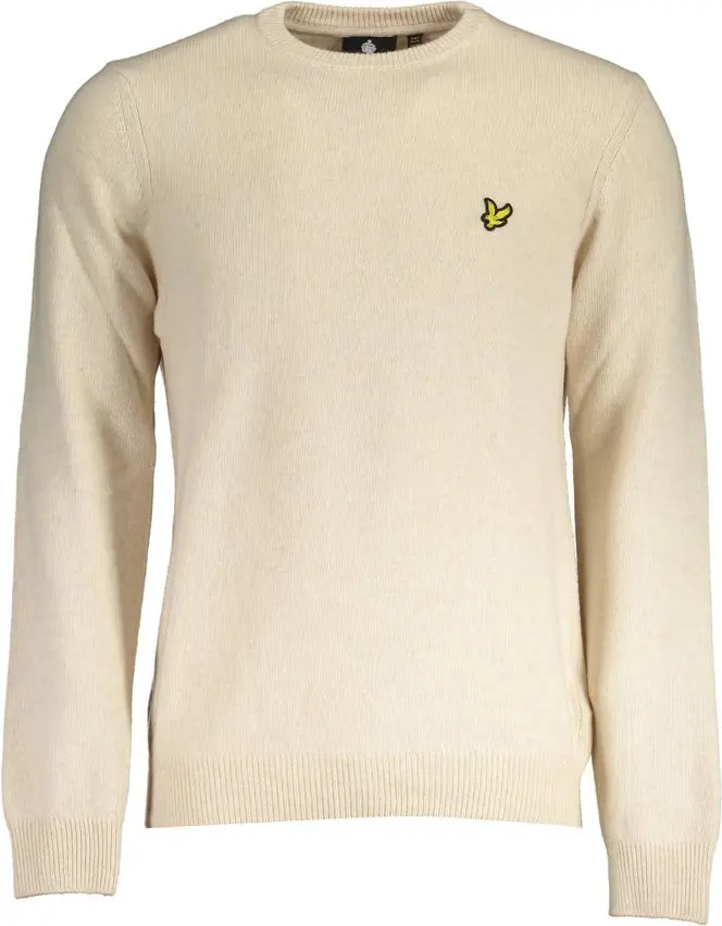 Бежевый шерстяной свитер Lyle & Scott