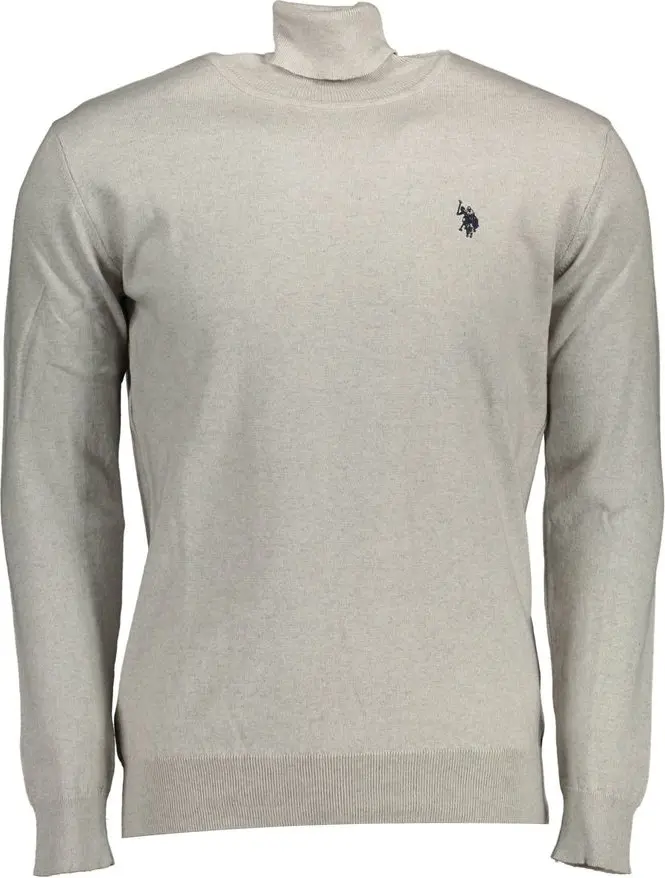 Серый хлопковый свитер U.S. Polo Assn.