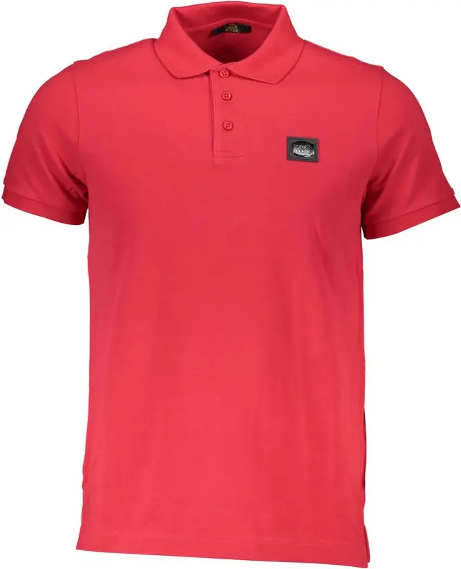 Red Cotton Polo Shirt Cavalli Class