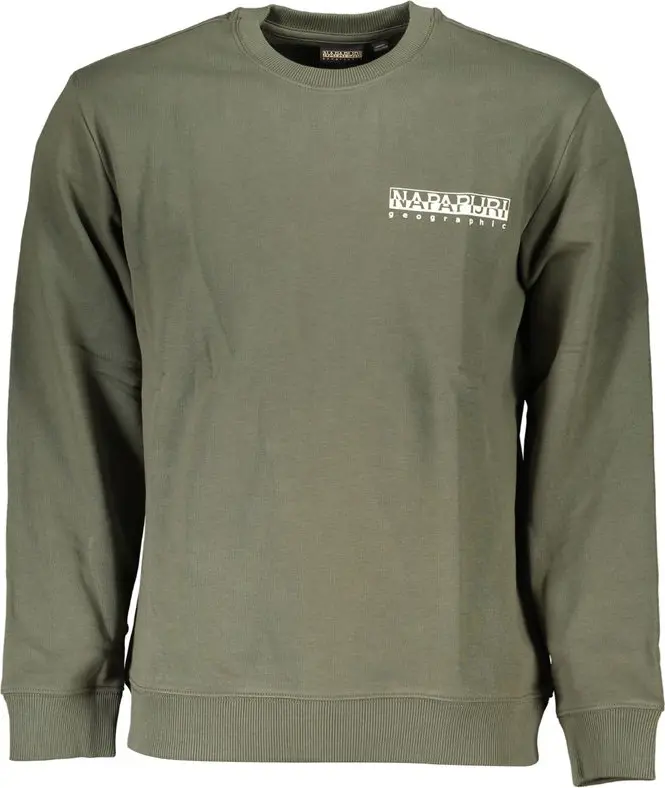 Green Cotton Sweatshirt Napapijri