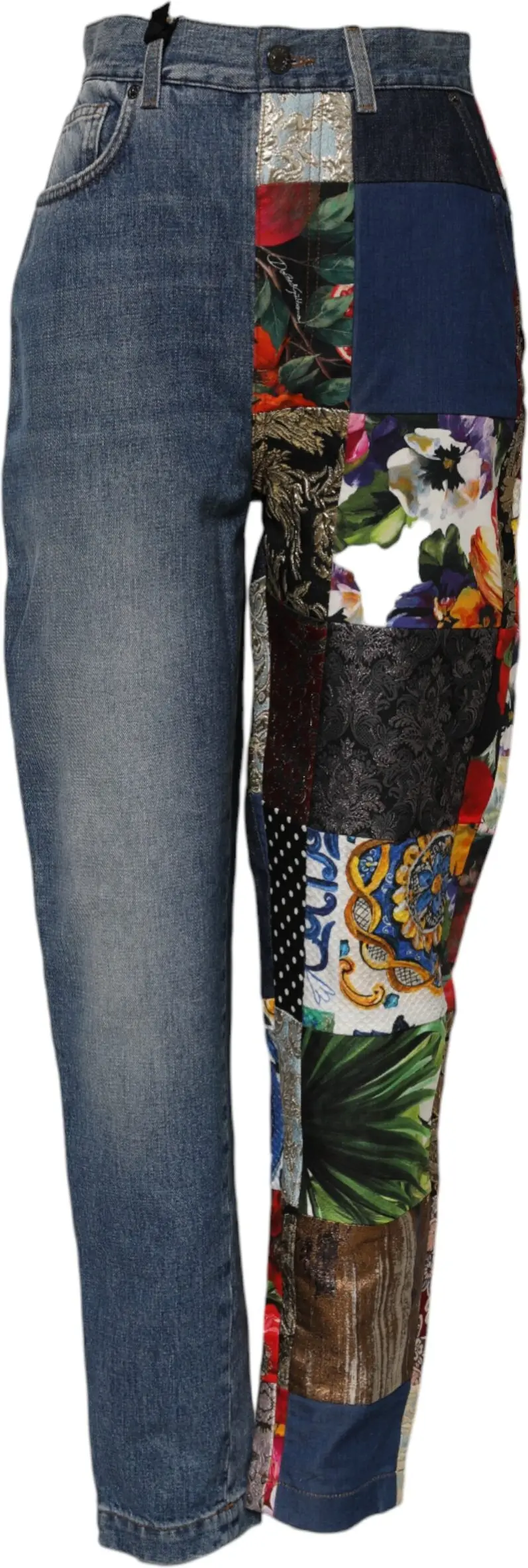 Dolce & Gabbana Moviy "AMBER" Yamali Jeans