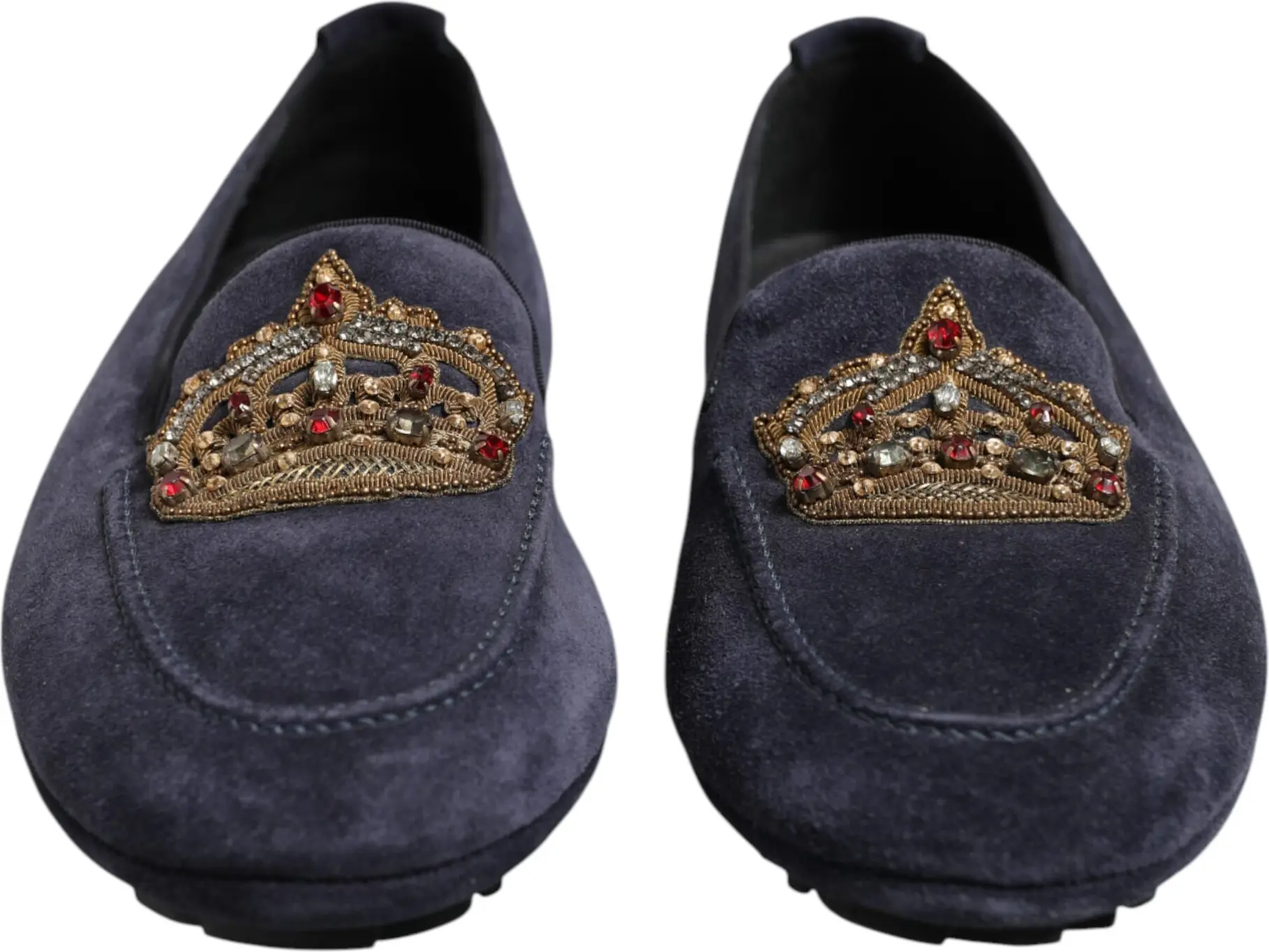 Loaferlar Dolce & Gabbana Moviy Zikrsiz Tashqi Ko'rinishli Toshli Loaferlar