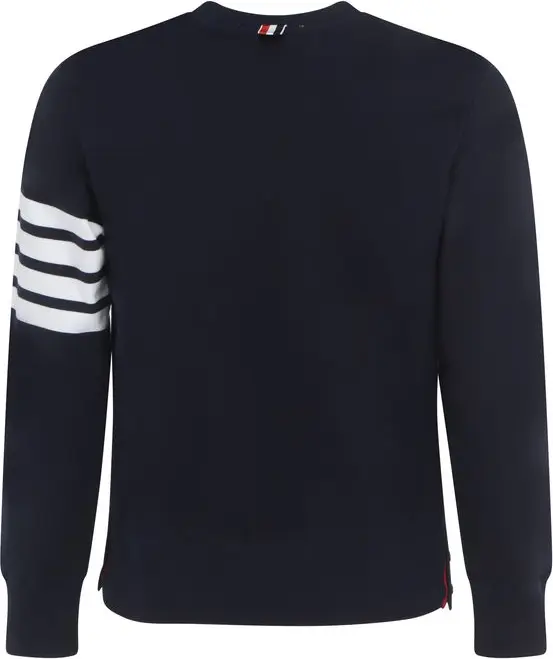 Blue Cotton Sweatshirt Thom Browne