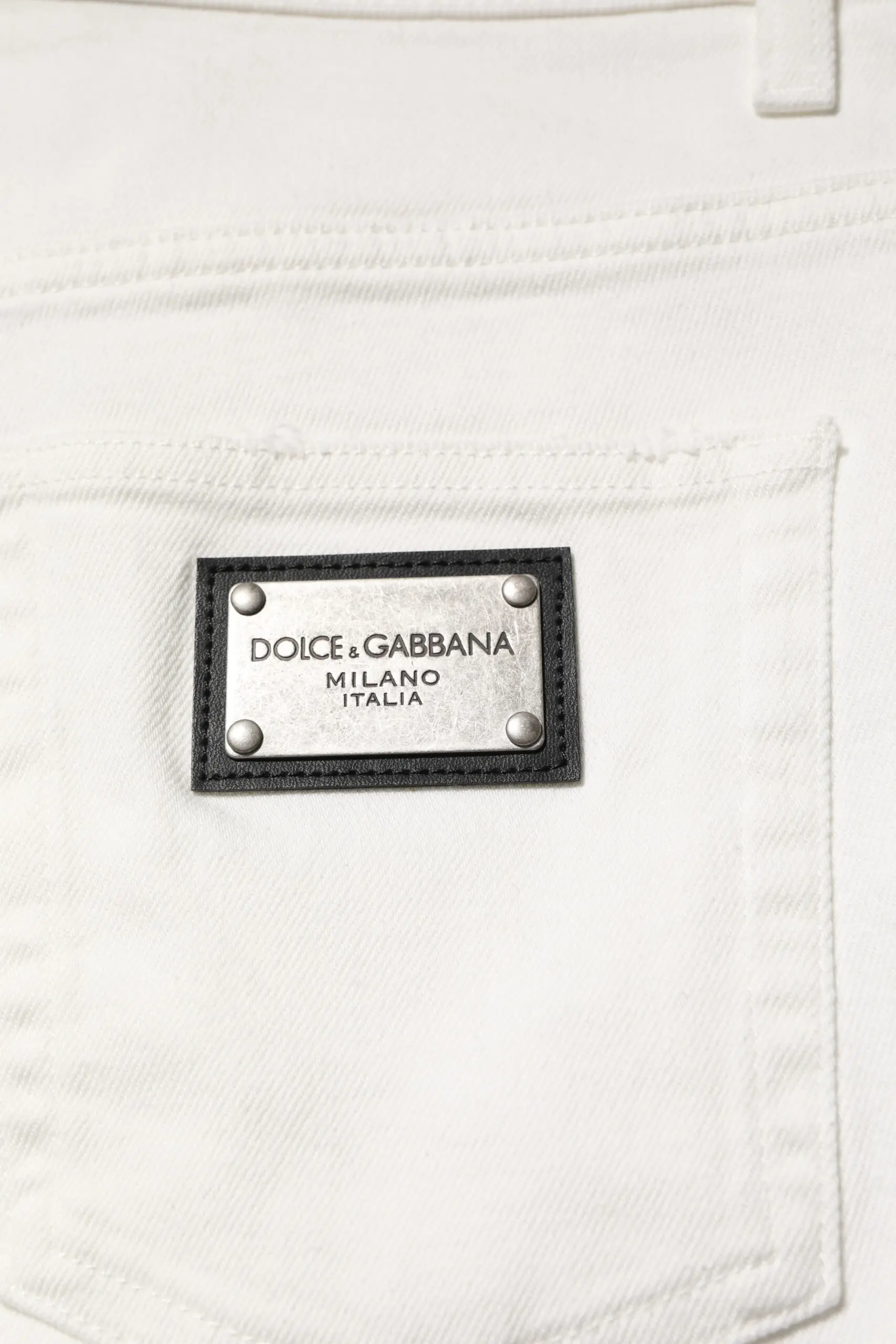 Oq paxta keng Jinsiy shim Dolce & Gabbana