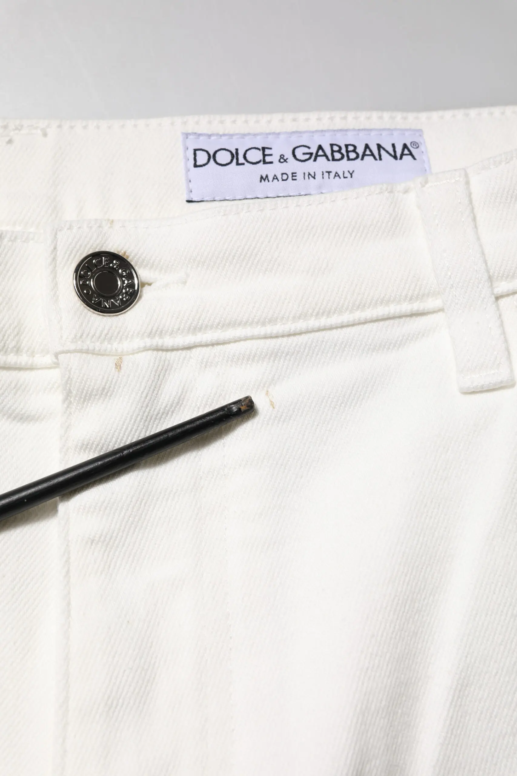Oq paxta keng Jinsiy shim Dolce & Gabbana