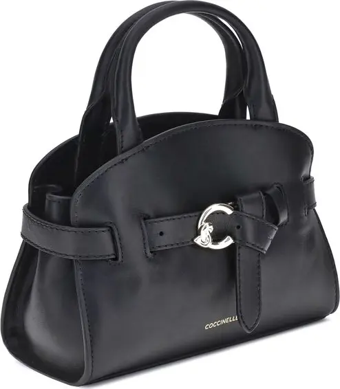 Handbag Coccinelle Black Calf Leather Bos Taurus
