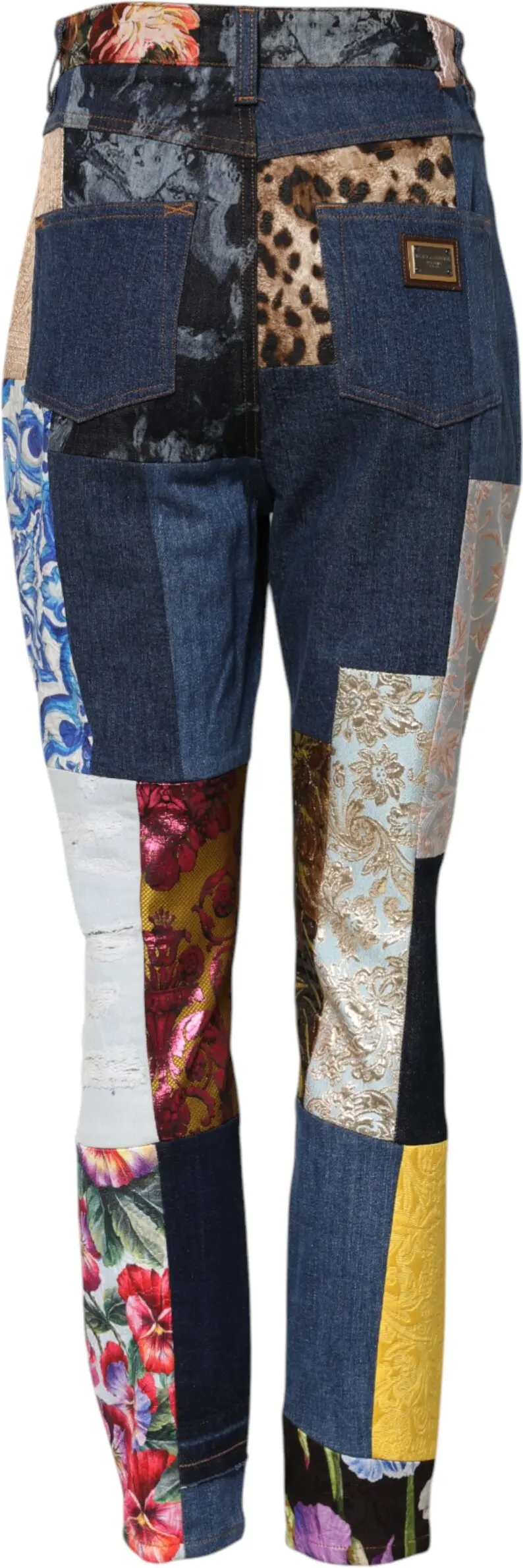 Dolce & Gabbana ko'p rangli yamama jinsi shimlari
