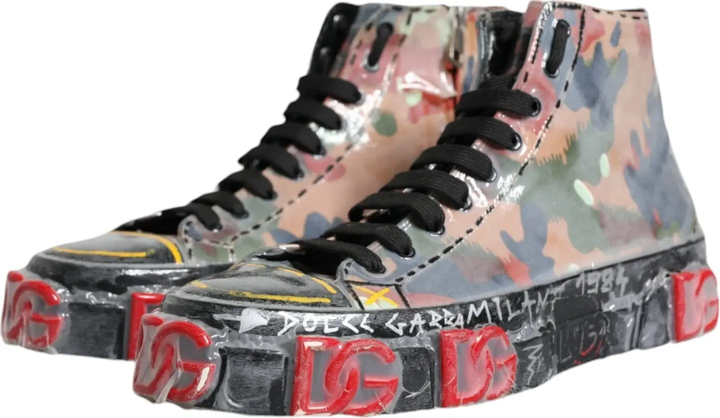 Baland oyoqli krossovkalar Dolce & Gabbana Ko'p rangli kamuflyaj
