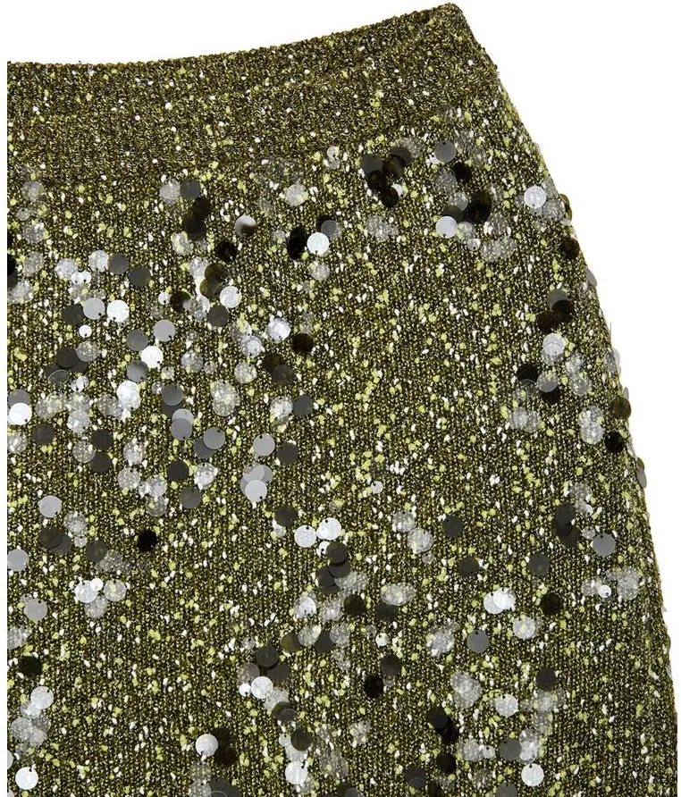 Green Viscose Mini Skirt Gucci