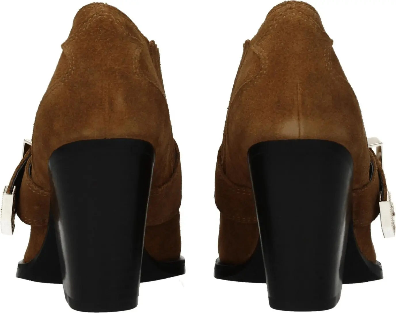 Brown Leather Ankle Boots - Versace Jeans