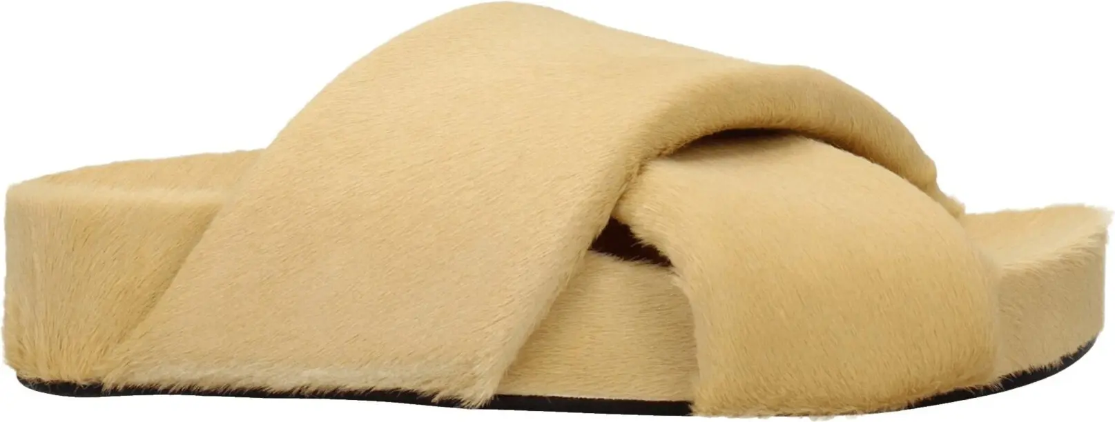 Slippers Jil Sander Beige Horsehair