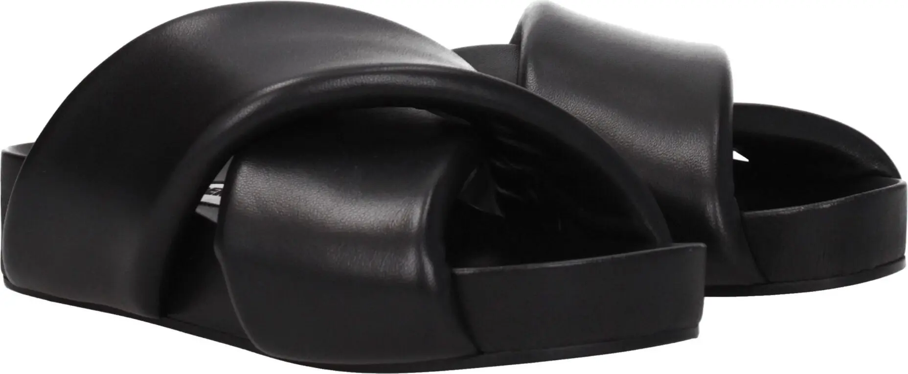 Черные кожаные мюли Jil Sander
