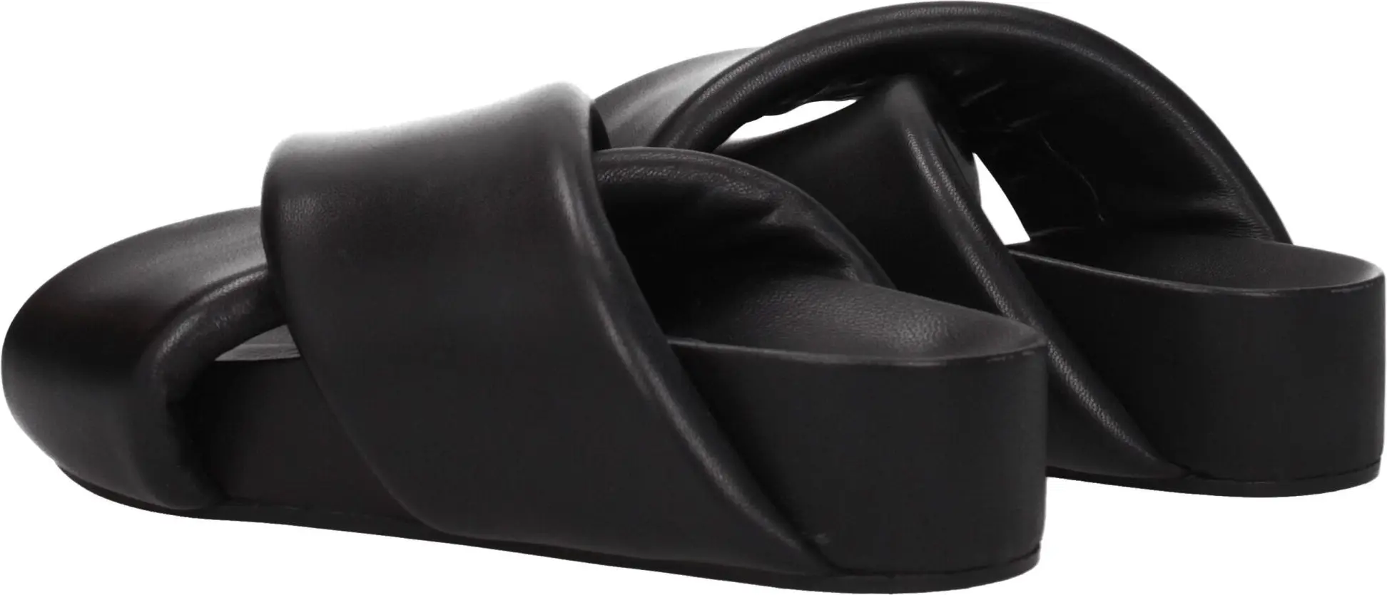 Черные кожаные мюли Jil Sander