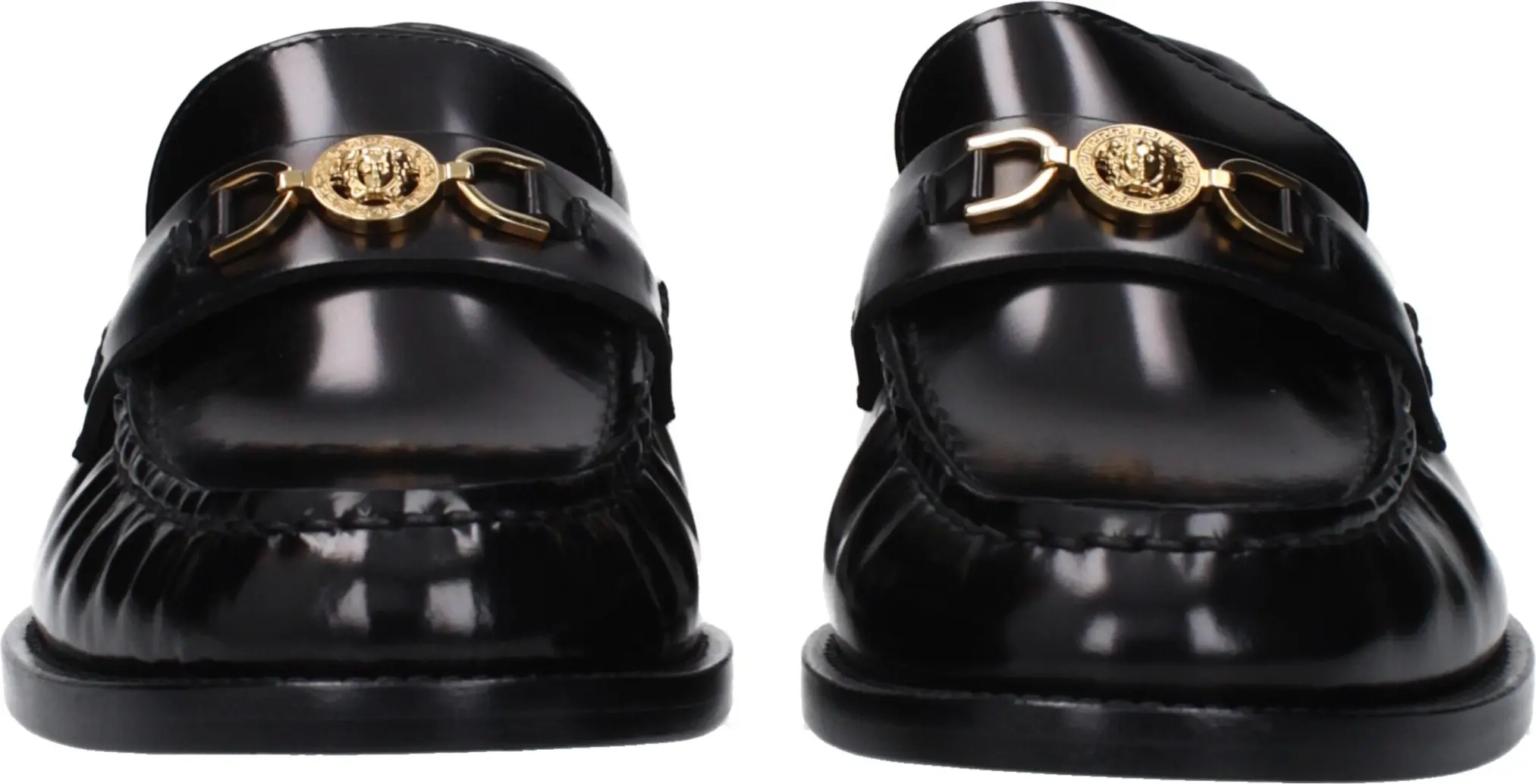 Black Leather Slip-On Loafers