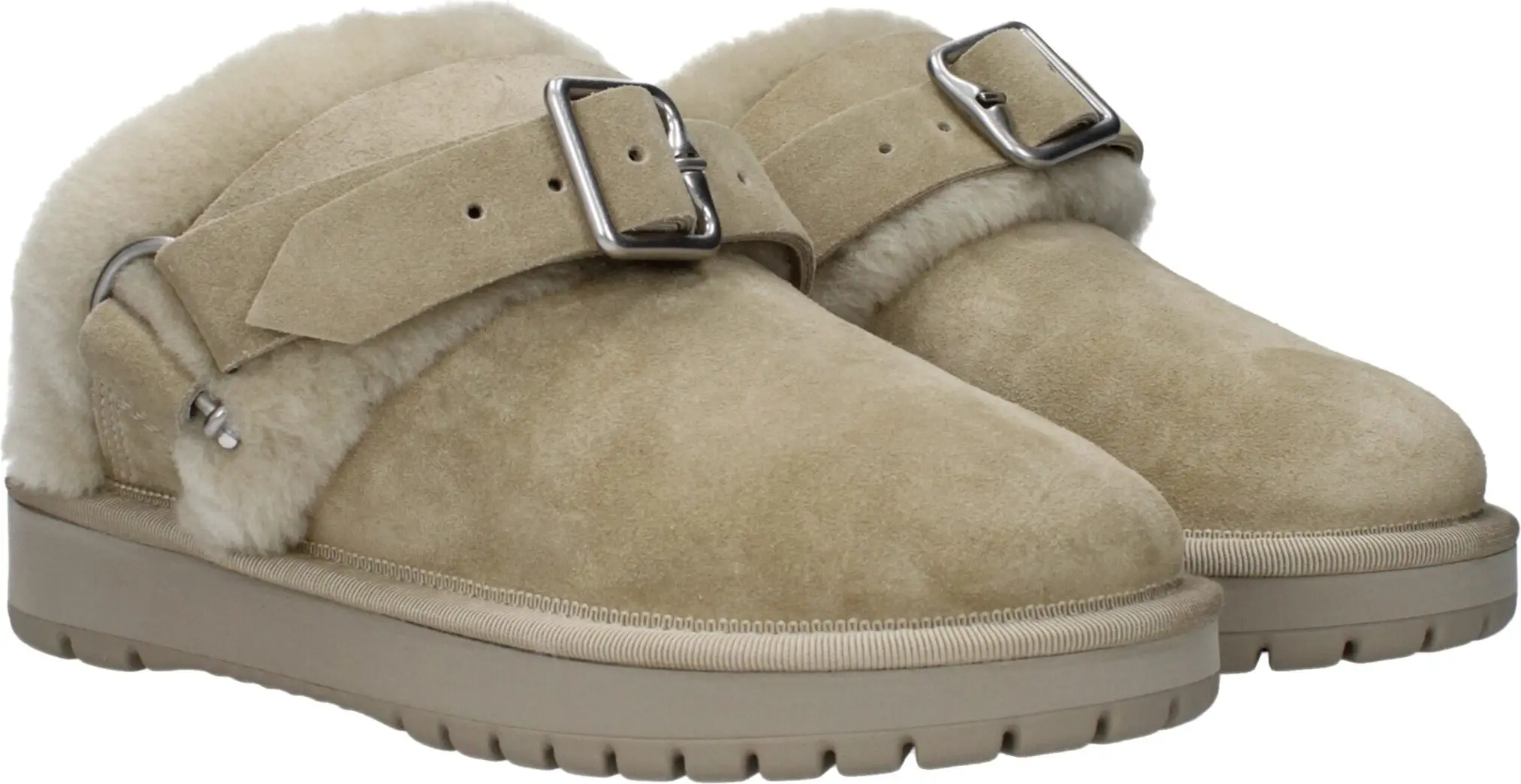 Меховые тапочки Burberry
