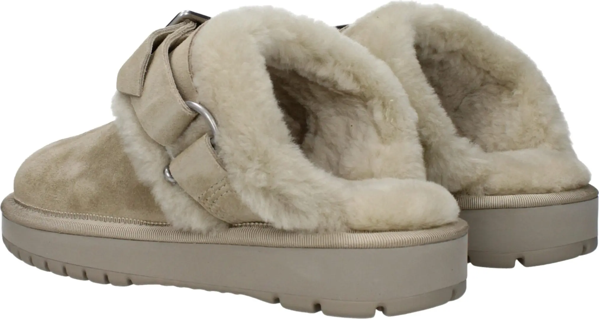 Меховые тапочки Burberry