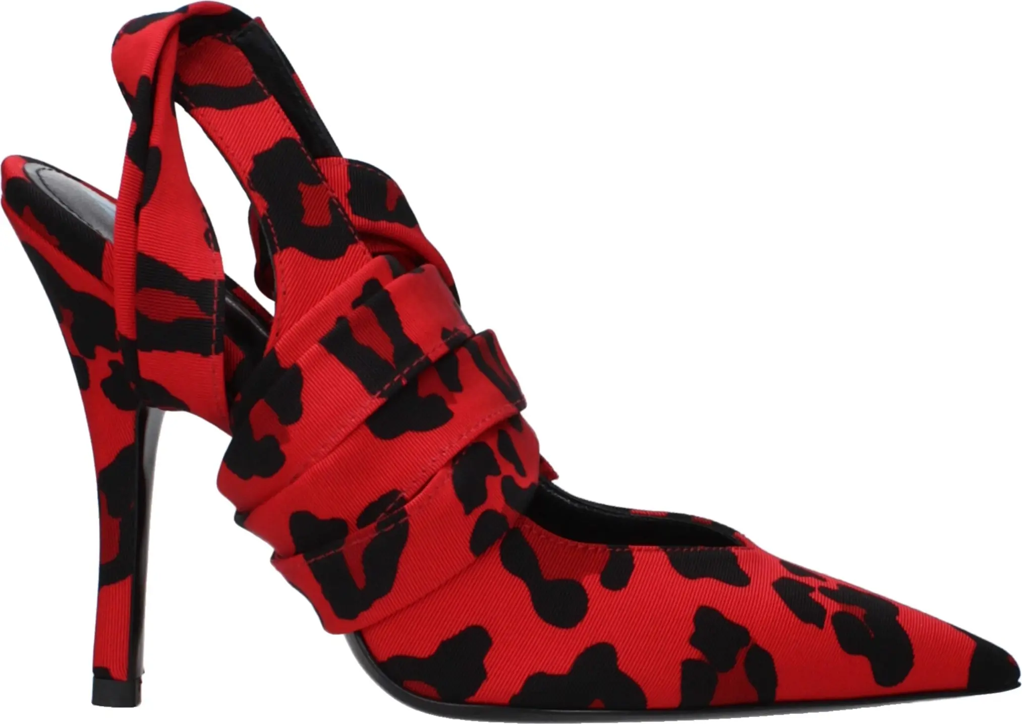 Red Fabric High Heel Pumps by The Attico