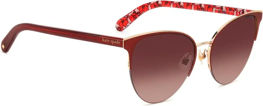Kate Spade Qora Ko'zoynak Qizil Metall